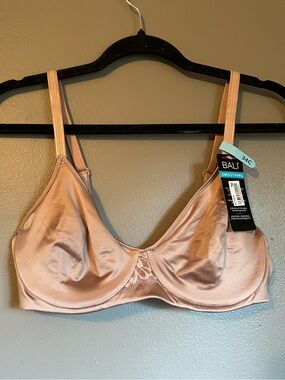NWT Bali Sz 34C Womens Mauve Smoothing Full Coverage Dream Underwire Bra Ret $48